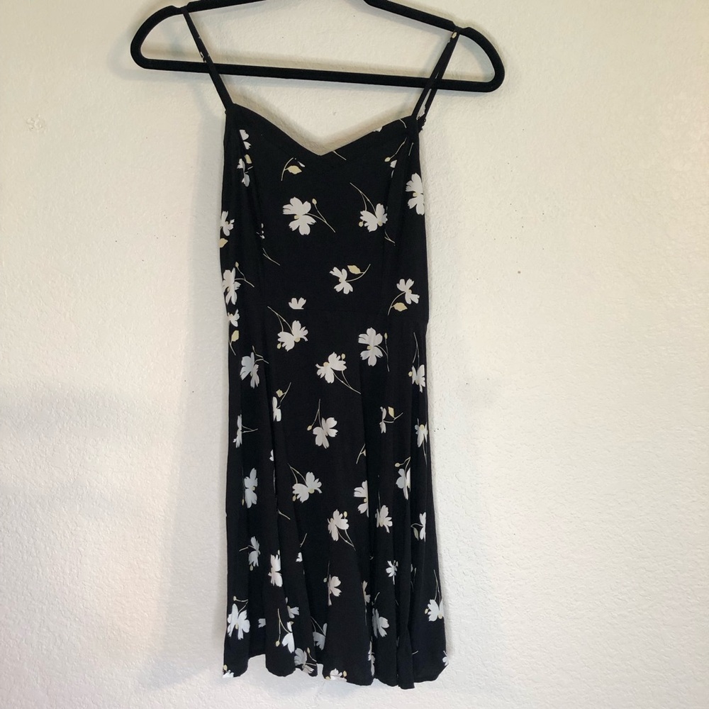 Cotton On Black Floral Spaghetti Strap Sundress
